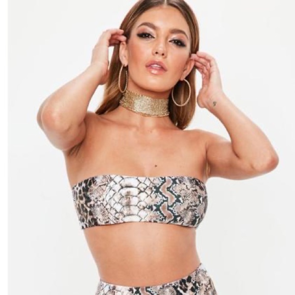 Missguided Swim Bandeau Top